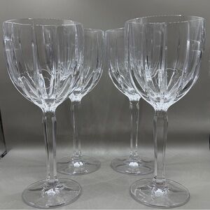 Marquis‎ by Waterford Omega Crystal Wine Glasses 8.5” Set of 4